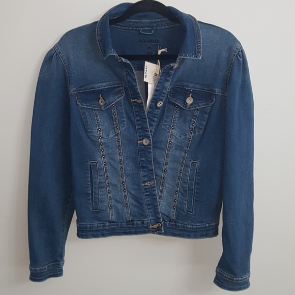 💕NWT💕Cream Amalia Jean Jacket - Picture 3 of 8